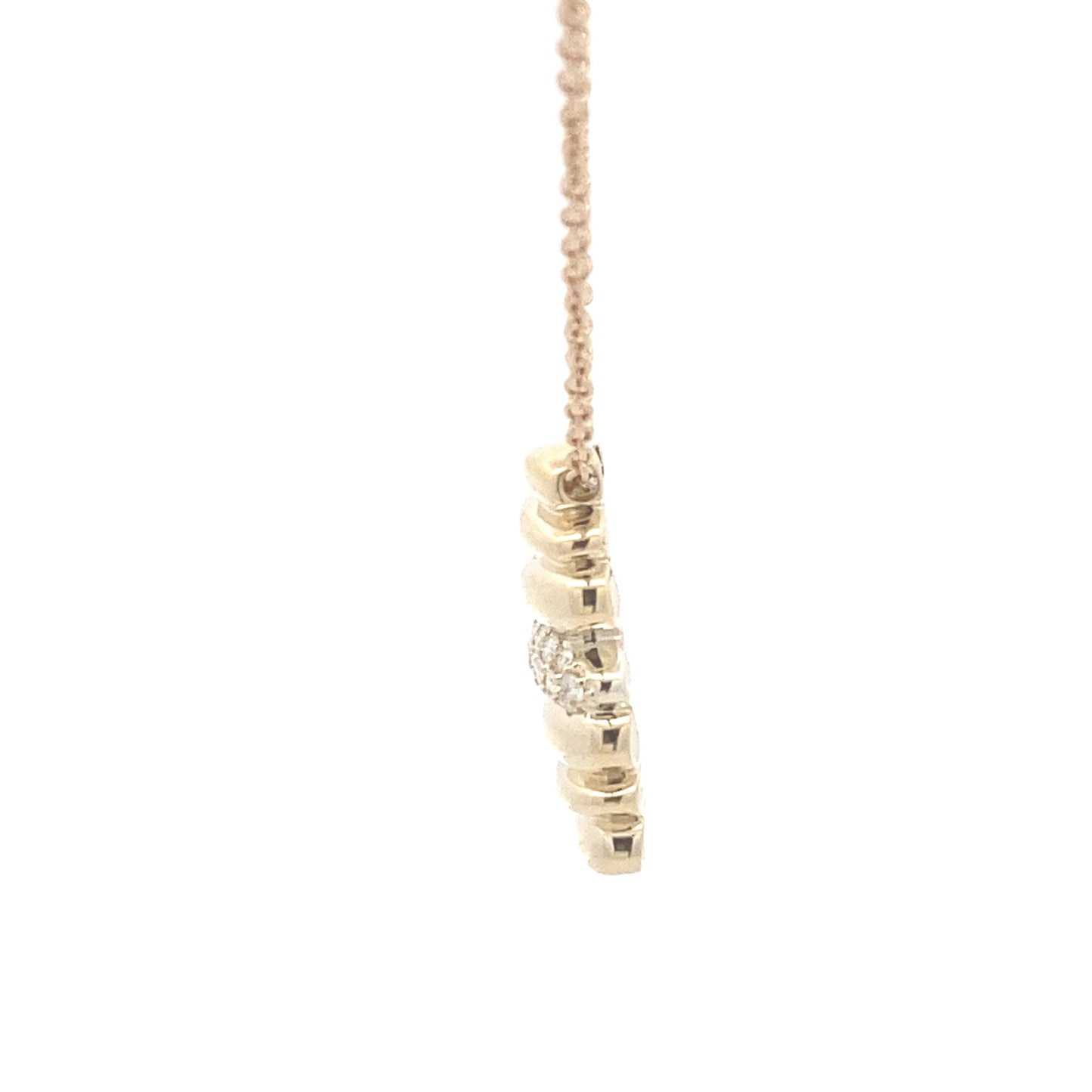 Yellow Gold Fancy Style Diamond Pendant