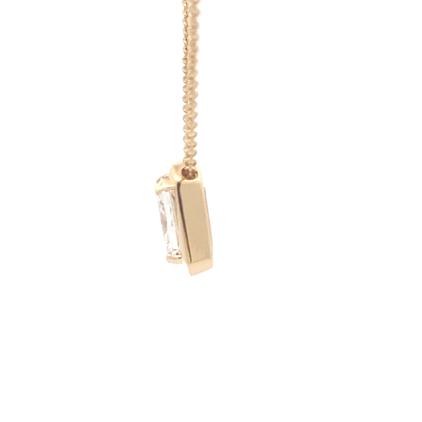 Lab Grown Radiant Cut Diamond Solitaire Pendant - 1.09cts