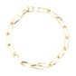 Yellow Gold Twisted Oblong Link Bracelet