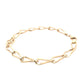 Yellow Gold Twisted Oblong Link Bracelet