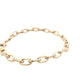 Yellow Gold Oblong patterned Link bracelet