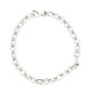 White Gold oval Link Bracelet
