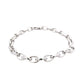White Gold oval Link Bracelet
