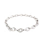 White Gold oval Link Bracelet