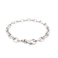 White Gold oval Link Bracelet