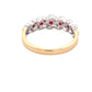 Ruby and Round Brilliant Cut Diamond Halo Style Dress Ring Gardiner Brothers