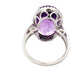 Oval Amethyst and Diamond Halo Ring Gardiner Brothers