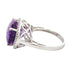 Oval Amethyst and Diamond Halo Ring Gardiner Brothers