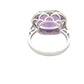 Oval Amethyst and Diamond Halo Ring Gardiner Brothers