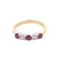 Ruby and Diamond 5 Stone Ring Gardiner Brothers