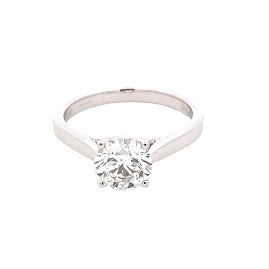 Round Brilliant Cut Diamond Solitaire Ring - 1.29cts Gardiner Brothers
