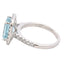 Octagonal Aquamarine and Diamond Halo Style Ring Gardiner Brothers