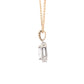 Radiant Cut Diamond Halo Cluster Style Pendant - 1.21cts
