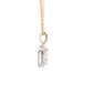 Radiant Cut Diamond Halo Cluster Style Pendant - 1.21cts