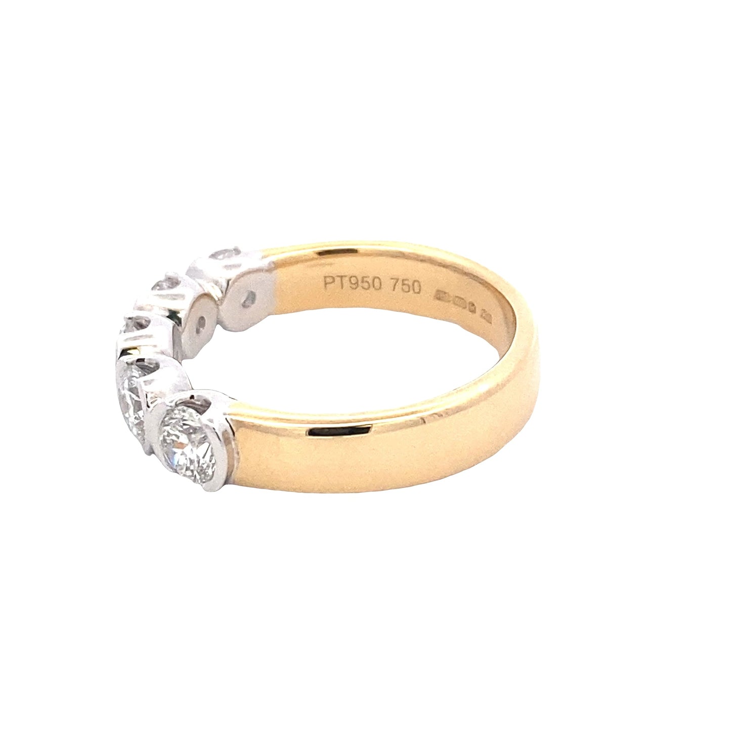 Round Brilliant Cut Diamond 5 Stone Ring - 1.25cts
