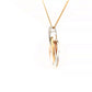 3 Colour Interlocking Circles Pendant with Diamond Bale