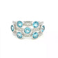 Topaz and Diamond Bubble Style Ring Gardiner Brothers