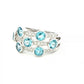 White Gold Topaz and Diamond Bubble Style Ring Gardiner Brothers