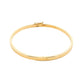Yellow Gold 3mm Solid Bangle in a Flat Profile Gardiner Brothers