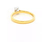 Yellow Gold Emerald cut diamond solitaire ring - 0.50cts Gardiner Brothers