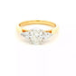 Yellow Gold Oval and Pear Shaped Diamond 3 Stone Ring - 1.30cts Gardiner Brothers