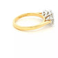 Oval and round brilliant cut diamond 3 stone ring - 1.82cts Gardiner Brothers
