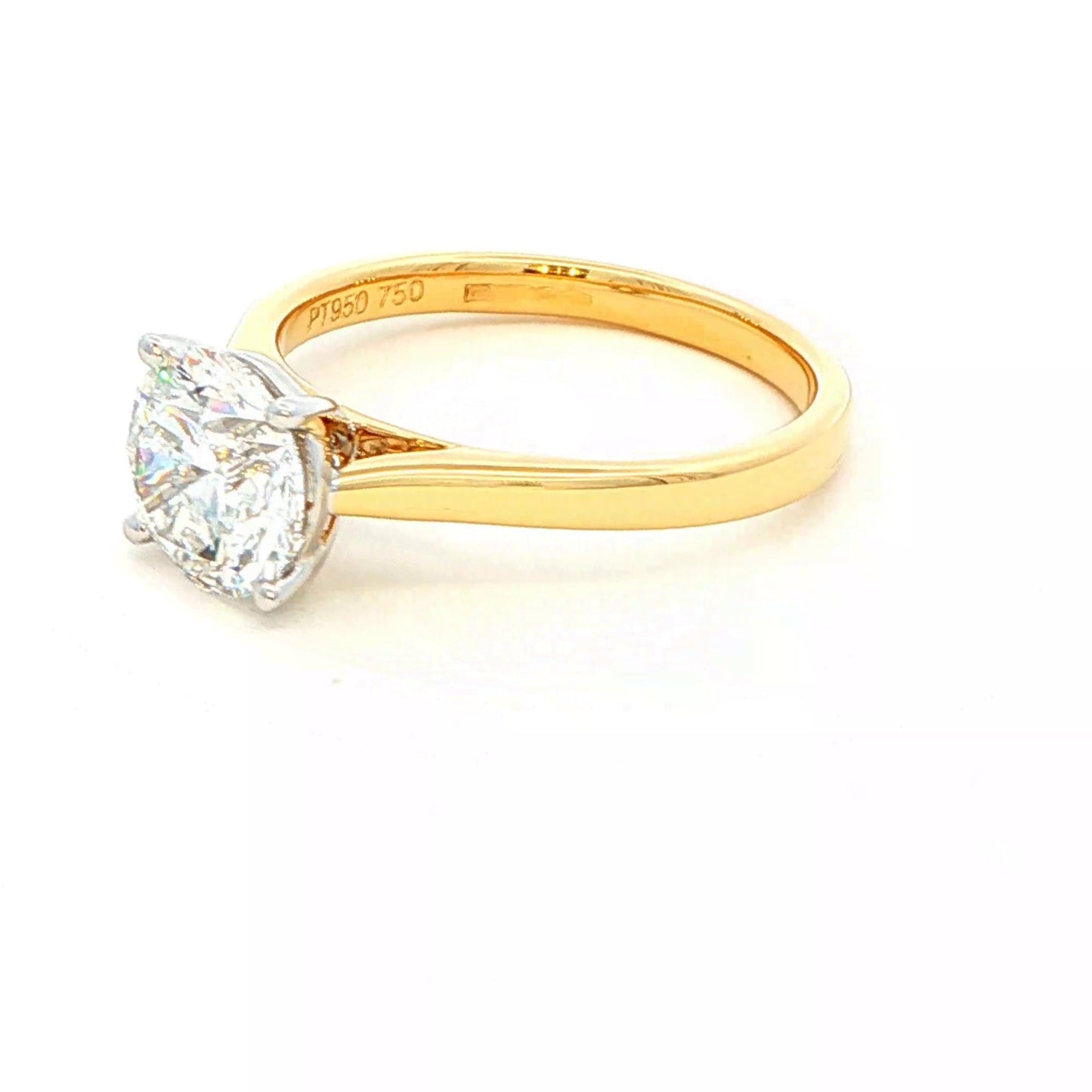 Round Brilliant cut diamond solitaire ring - 1.70cts Gardiner Brothers