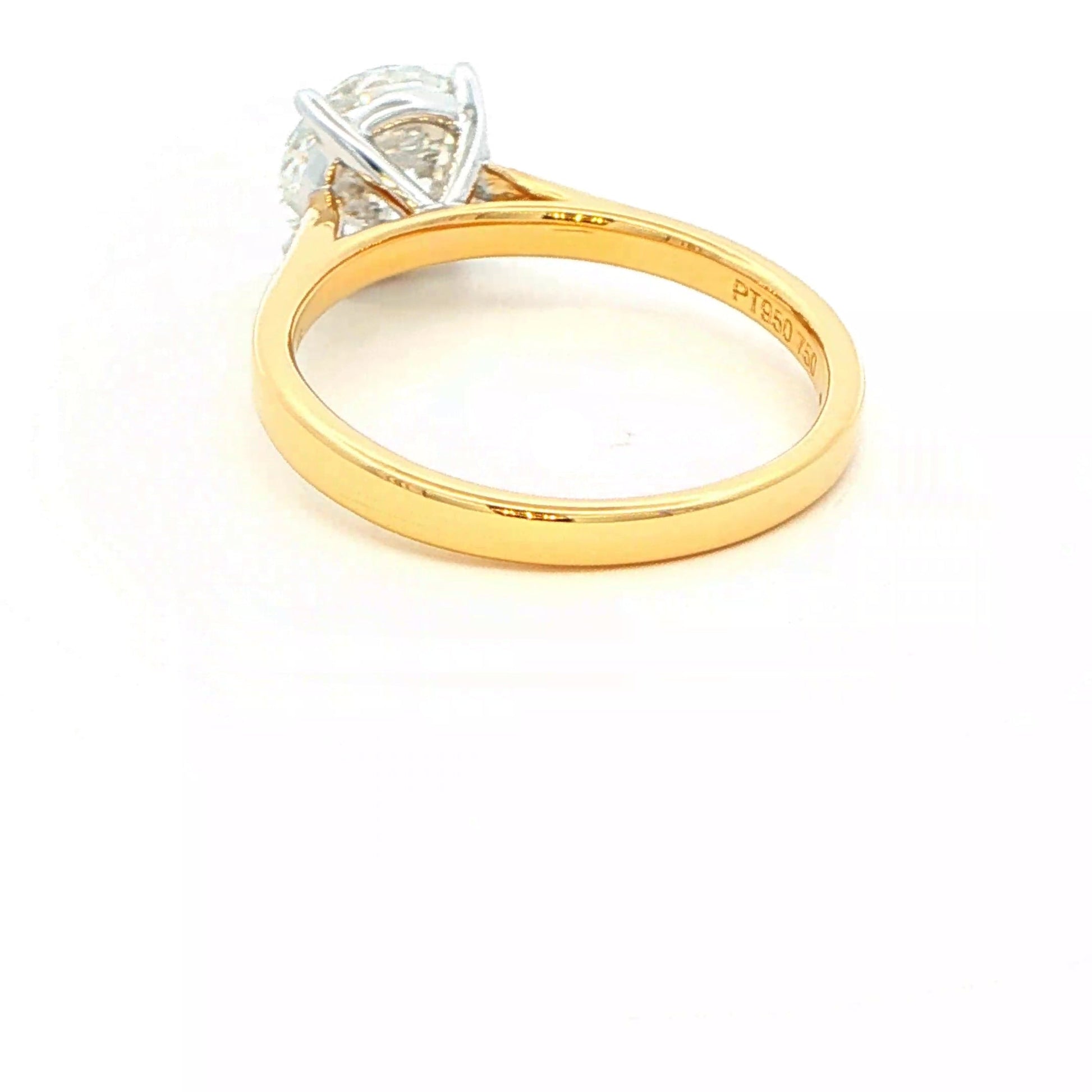 Round Brilliant cut diamond solitaire ring - 1.70cts Gardiner Brothers