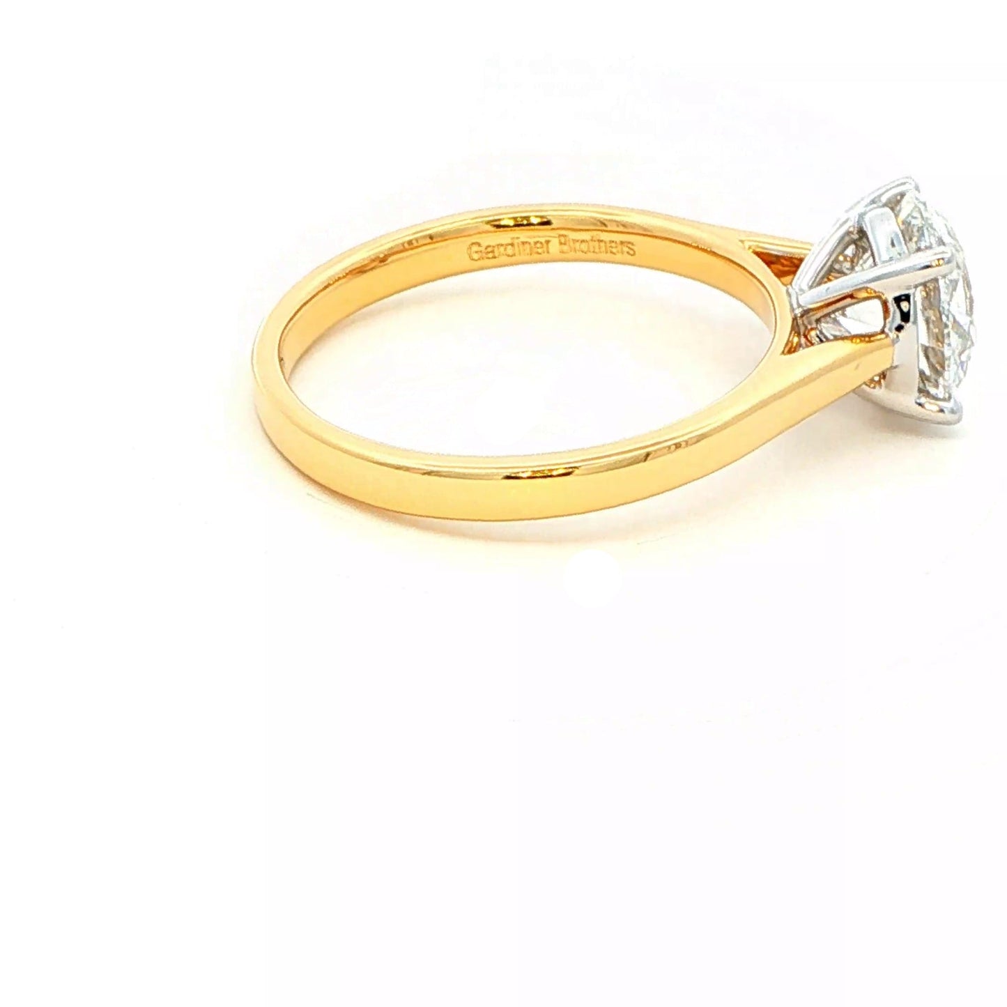 Round Brilliant cut diamond solitaire ring - 1.70cts Gardiner Brothers
