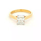 Yellow Gold Radiant cut Diamond Solitaire Ring - 1.20cts Gardiner Brothers