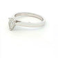Platinum Pear Shaped Diamond Solitaire Ring - 0.50cts Gardiner Brothers