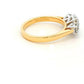 Oval and round brilliant cut diamond 3 stone ring - 1.64cts Gardiner Brothers