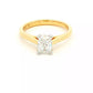 Elongated cushion shaped diamond solitaire ring - 0.90cts Gardiner Brothers