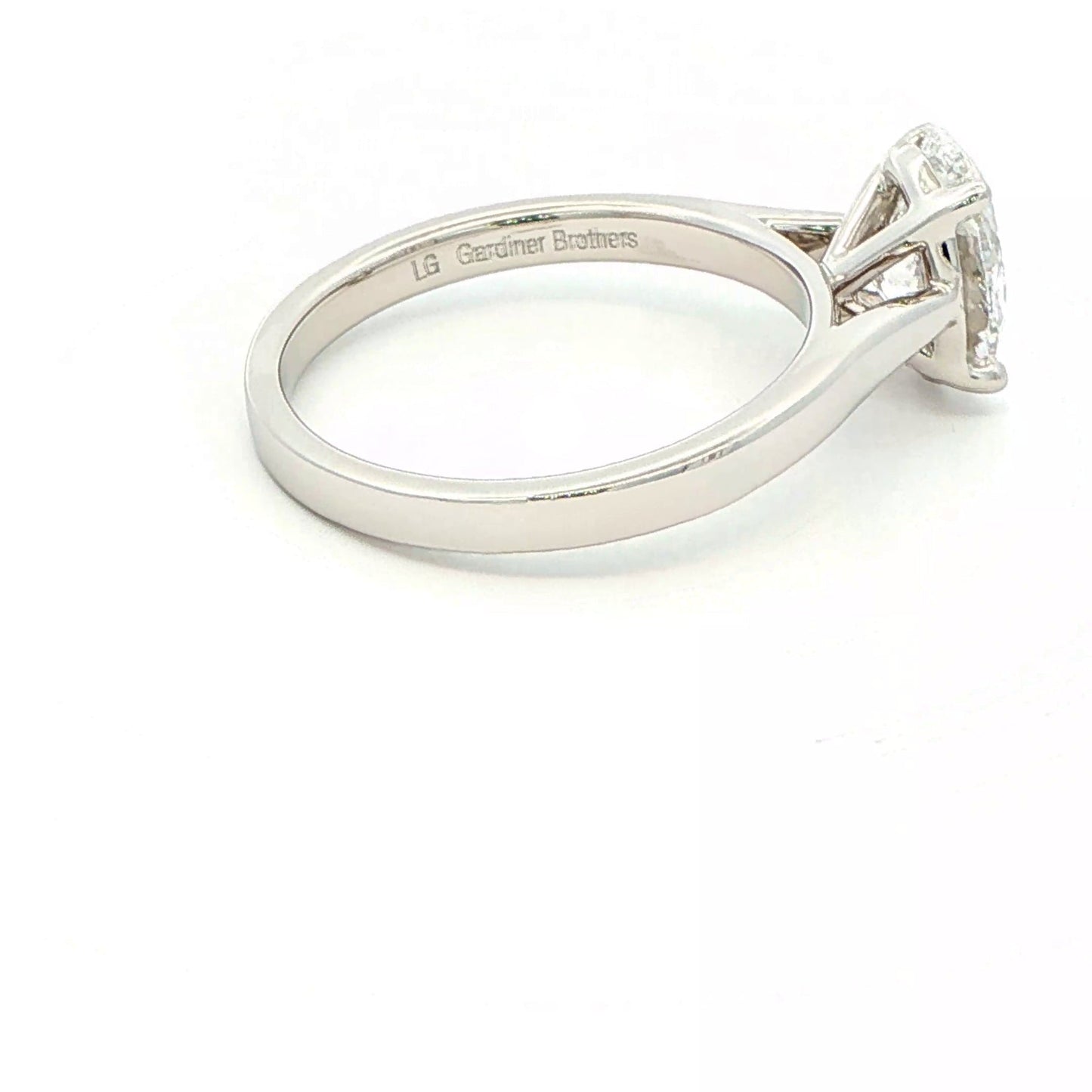 Lab Grown Oval shaped diamond solitaire ring - 1.50cts Gardiner Brothers