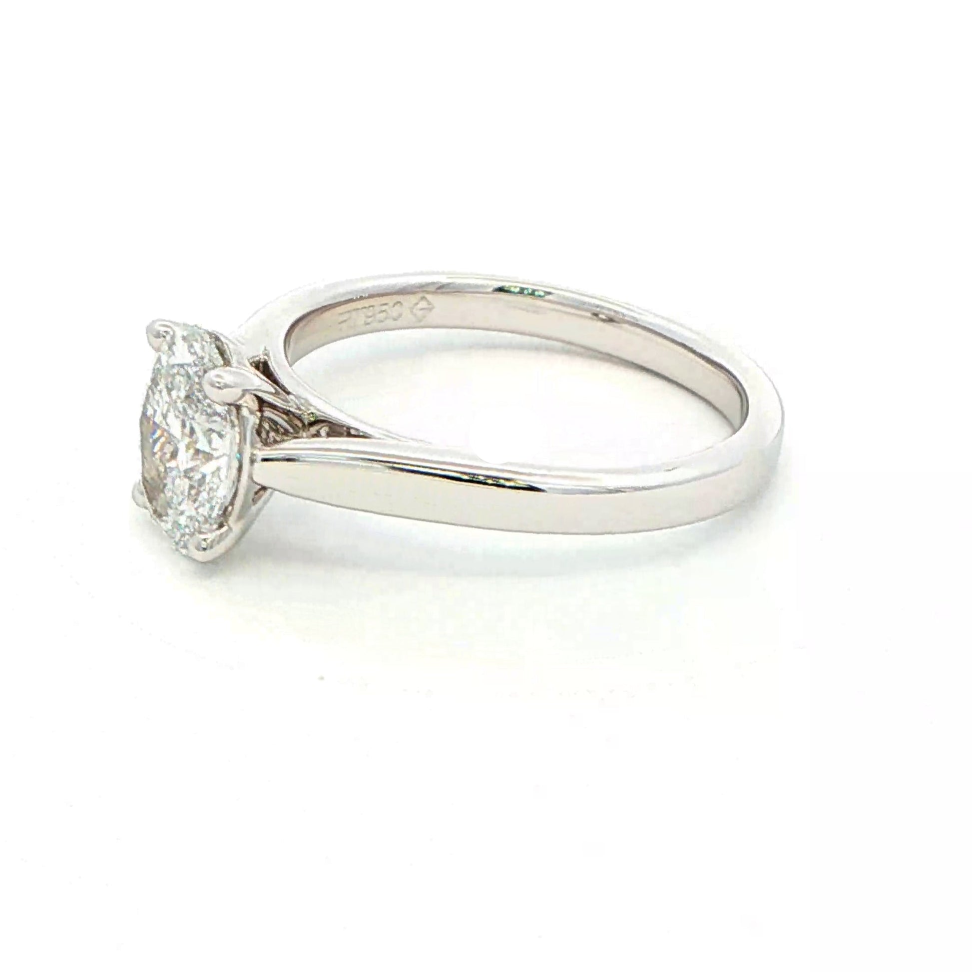 Lab Grown oval shaped diamond solitaire ring - 1.20cts Gardiner Brothers