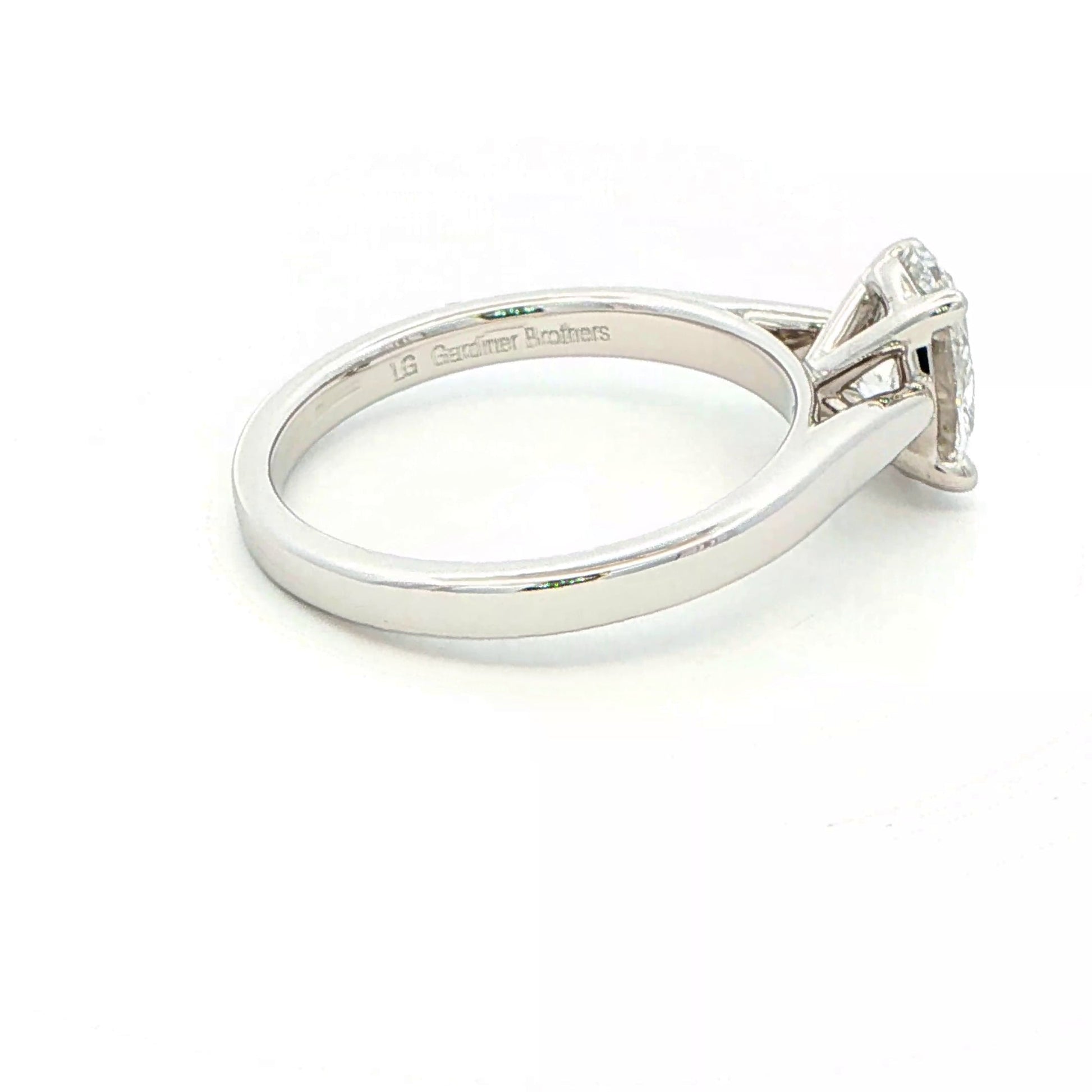 Lab Grown oval shaped diamond solitaire ring - 1.20cts Gardiner Brothers