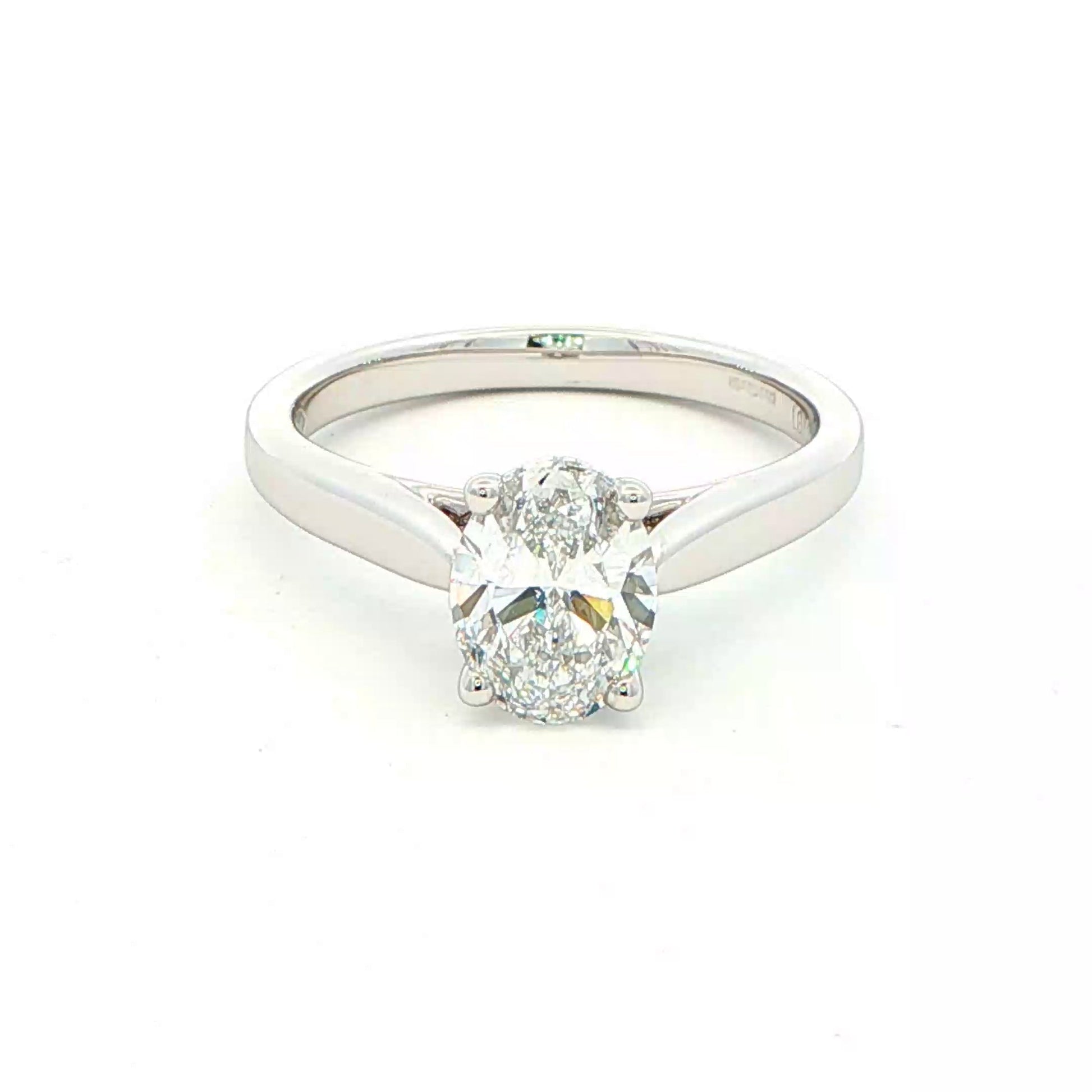 Lab Grown oval shaped diamond solitaire ring - 1.20cts Gardiner Brothers