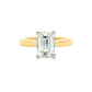 Lab Grown Emerald cut diamond solitaire ring - 2.00cts Gardiner Brothers