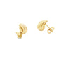 Yellow Gold TearDrop Stud Earrings