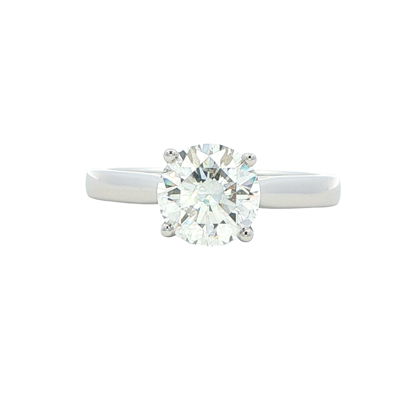 Round Brilliant Cut Diamond Solitaire Ring - 1.50cts
