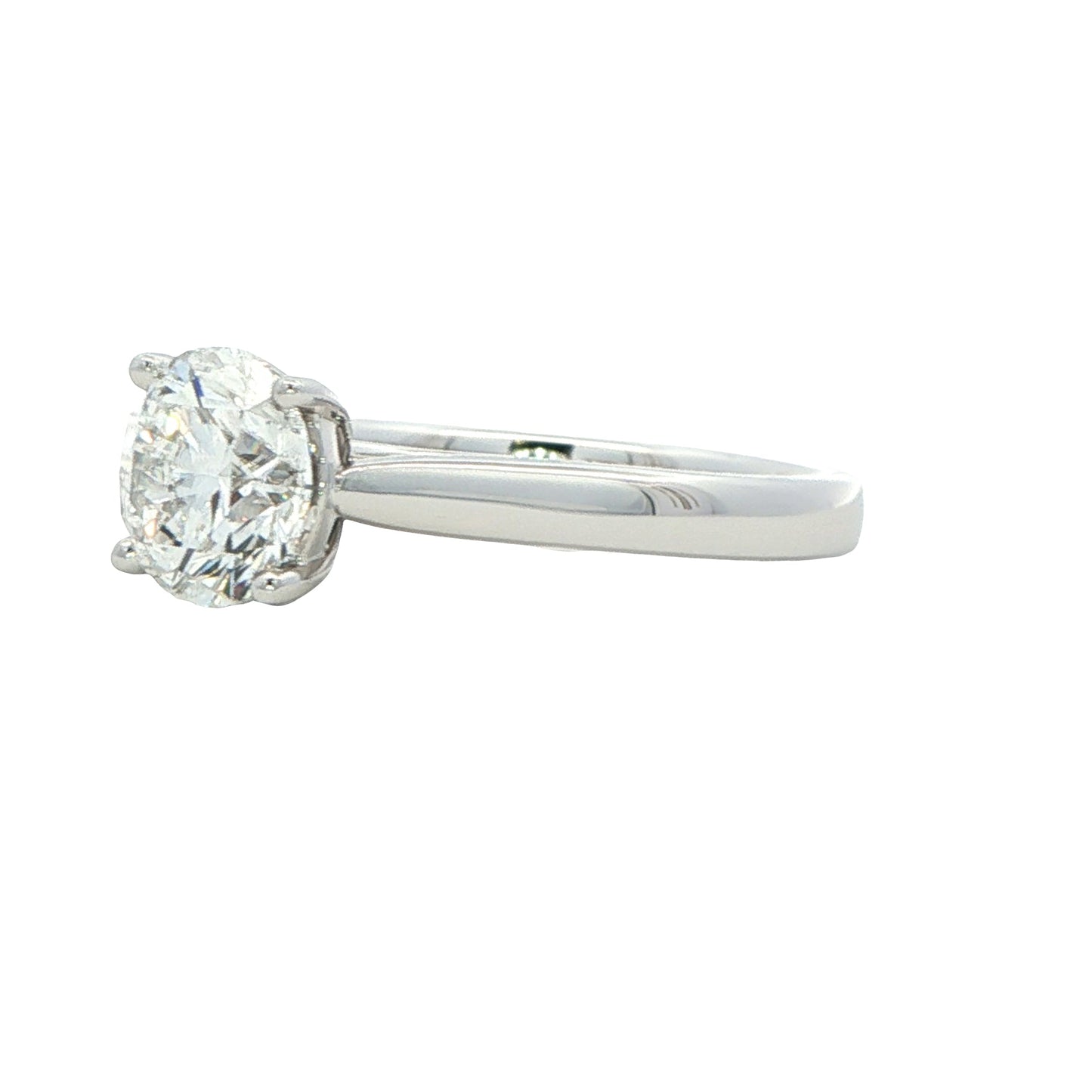 Platinum Round Brilliant Cut Diamond Solitaire Ring - 1.50cts Gardiner Brothers