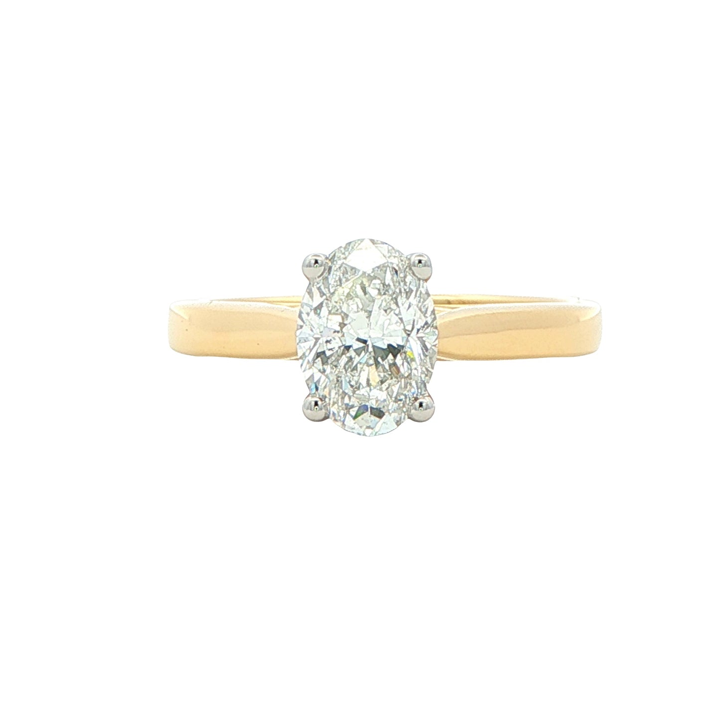 Oval Shaped Diamond Solitaire Ring - 1.20cts