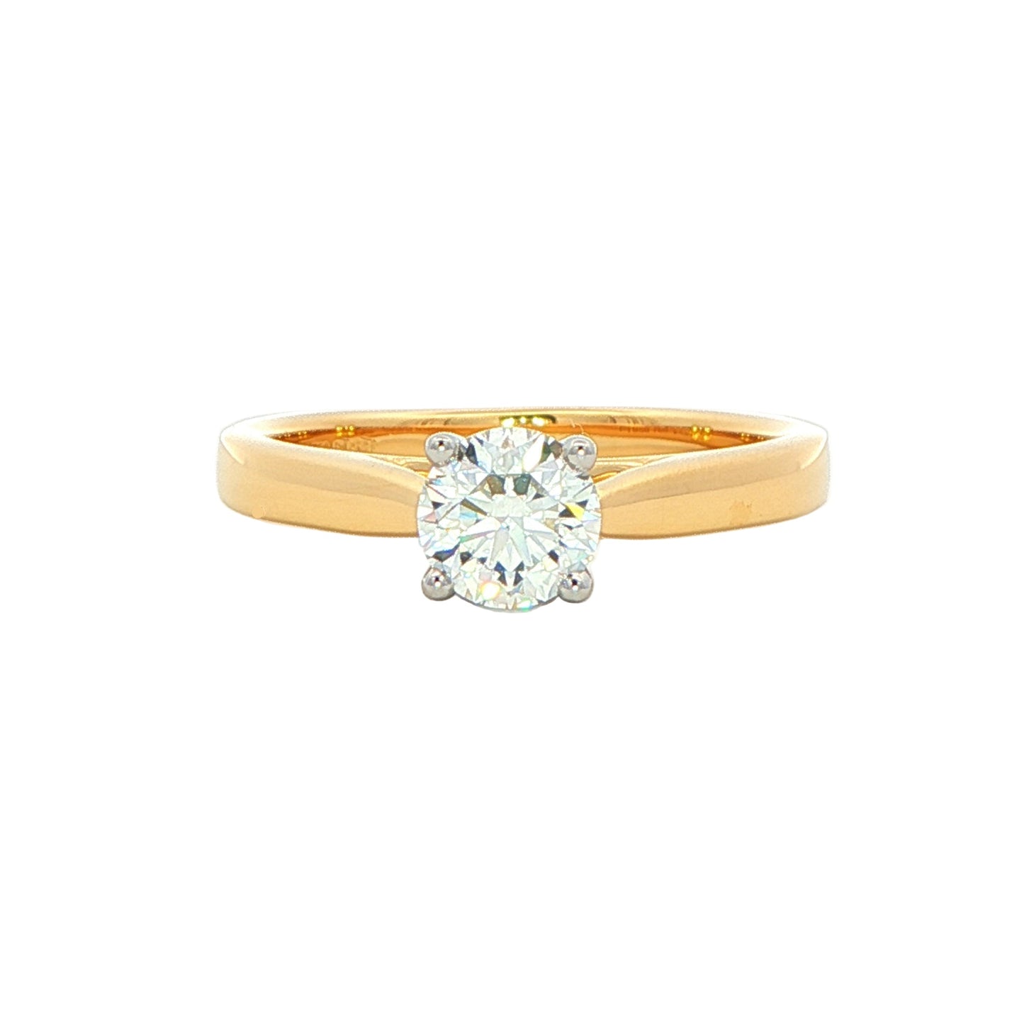 Round Brilliant Cut Diamond Solitaire Ring - 0.60cts