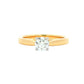 Round Brilliant cut diamond solitaire ring - 0.50cts