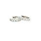 Round Brilliant Cut Diamond set Hoop Earrings 10mm - 0.30cts