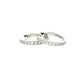 Round Brilliant Cut Diamond set Hoop Earrings 12mm - 0.20cts