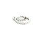 Round Brilliant Cut Diamond set Hoop Earrings 12mm - 0.20cts