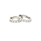 Round Brilliant Cut Diamond Set Hoop Earrings 12mm - 0.40cts