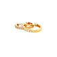 Round Brilliant Cut Diamond Set Hoop Earrings 12mm - 0.20cts