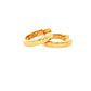 Round Brilliant Cut Diamond Set Hoop Earrings 12mm - 0.40cts